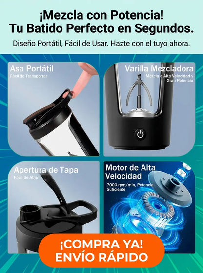ShakeMix®  Shaker Eléctrico para Proteína Verdora