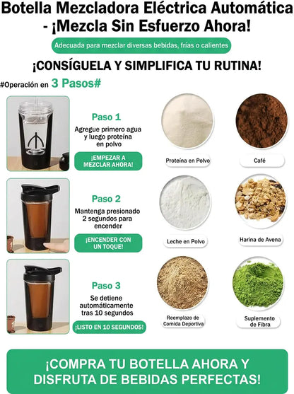 ShakeMix®  Shaker Eléctrico para Proteína Verdora